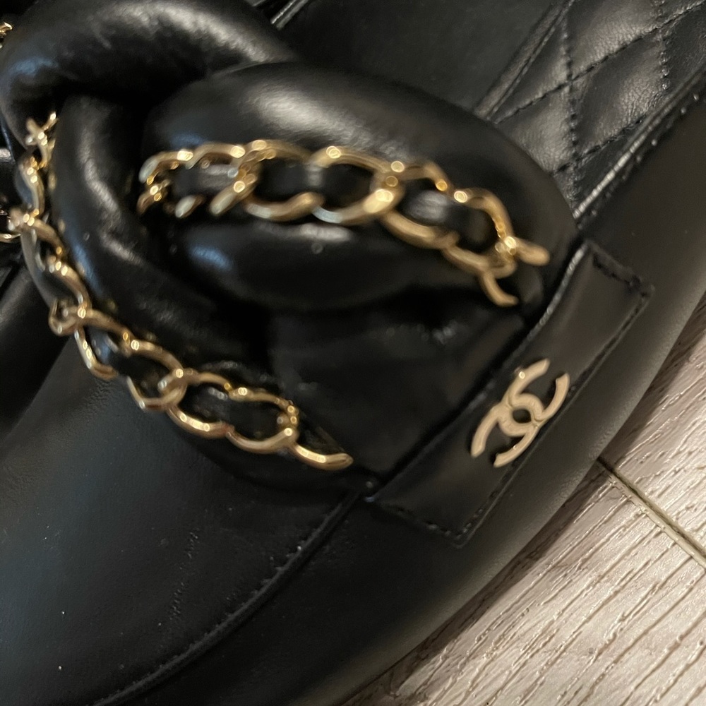 Chanel Leather Slip-ons - Picture 2 of 12